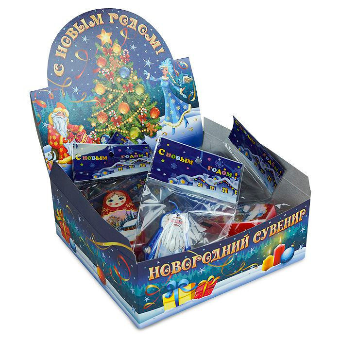 свечи-фигурки новогодние (шоу-бокс)