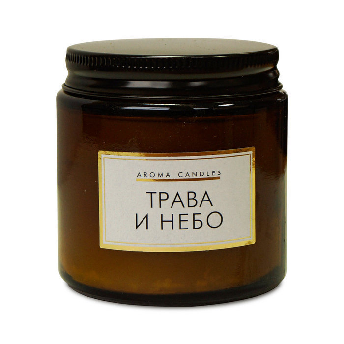 свечи в банке ароматизированные "трава и небо"