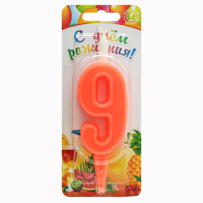 свеча тортовая цифра 9