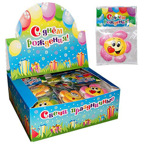 магниты "цветочек смайлик"