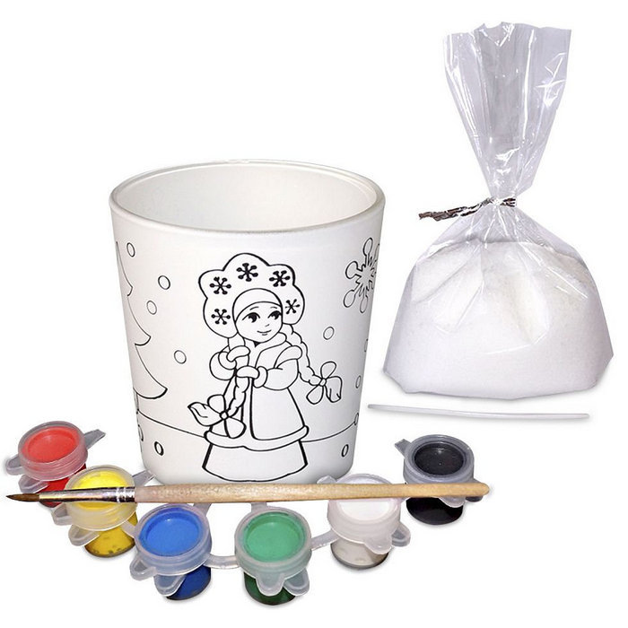 набор для творчества "Свеча в стекле. Раскраска"