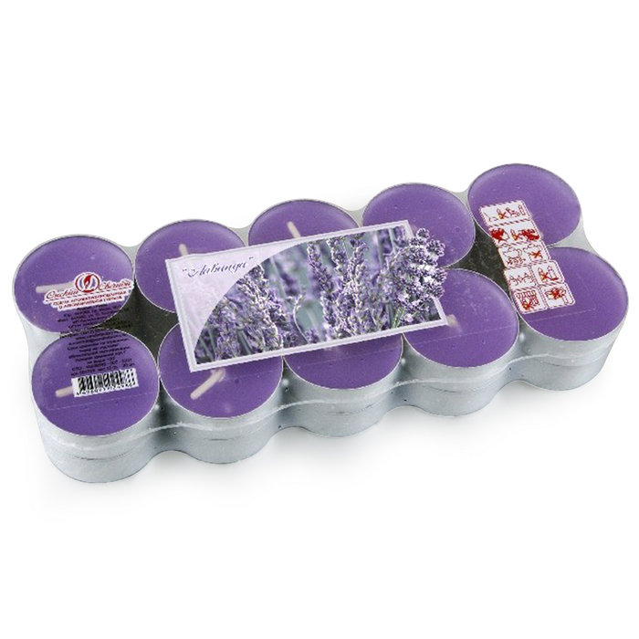 свеча чайная 12 гр ароматизированная 20 шт/уп "лаванда"