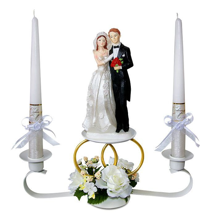 набор свечей "молодожены"