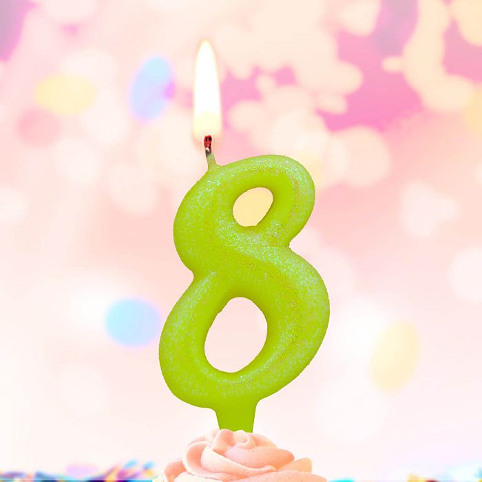 свеча тортовые ароматизированные цифры-мармеладки 8