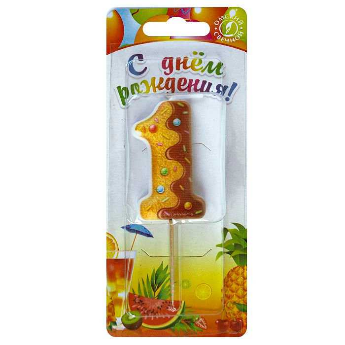 свеча тортовая  1 "Печенье"