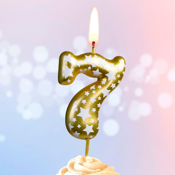 свеча тортовая  7 "Звездочки"