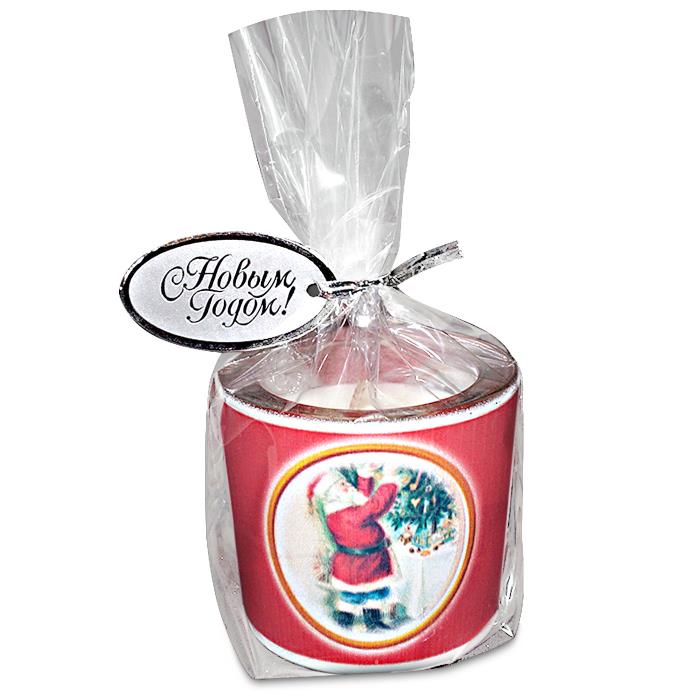 свеча в стекле новогодняя