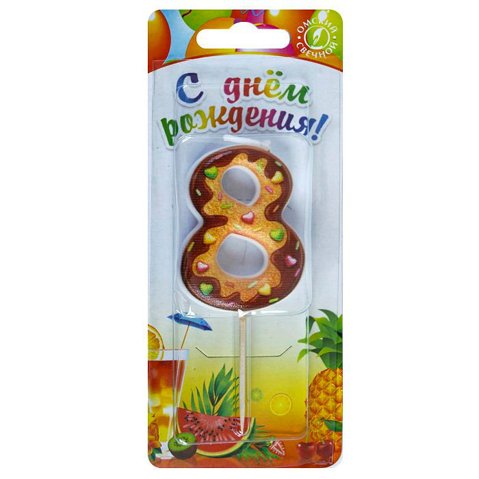 свеча тортовая  8 "Печенье"