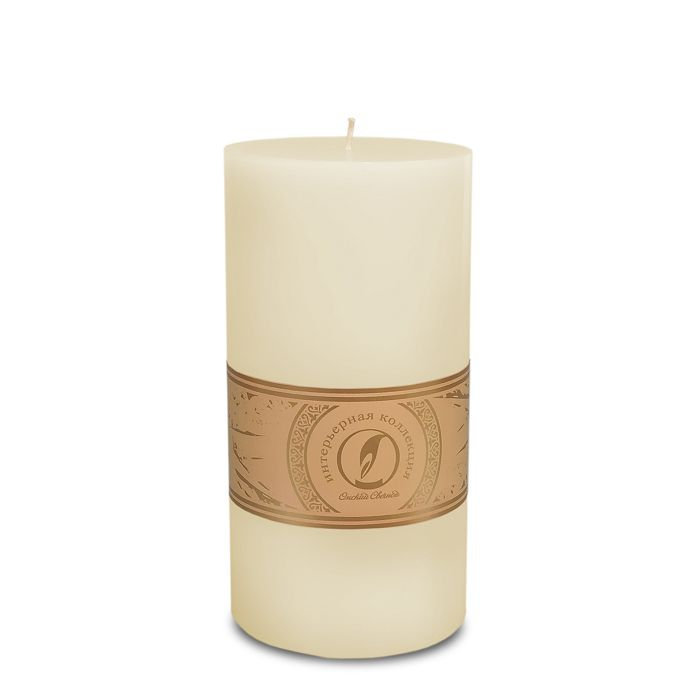 свеча цилиндр d100h205 слоновая кость