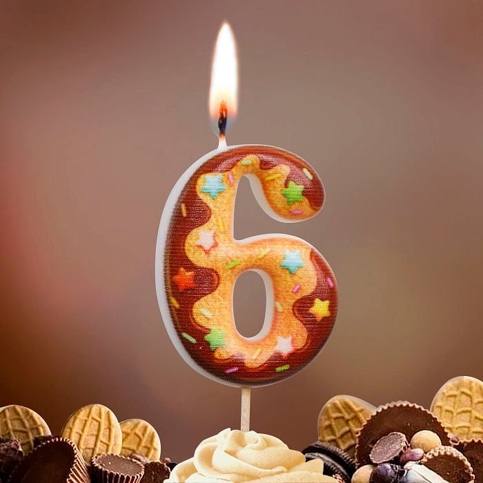 свеча тортовая  6 "Печенье"
