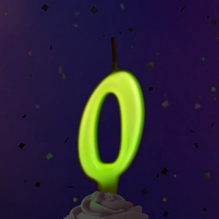 свеча тортовая люминесцентная 0