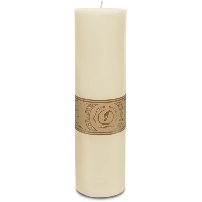 свеча цилиндр d80h305 слоновая кость