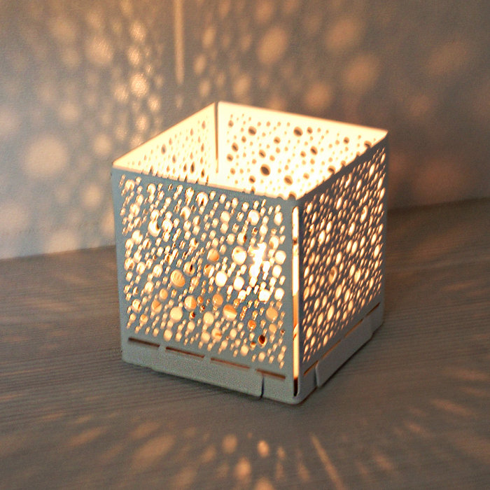 подсвечник-трансформер куб 5 цвет белый