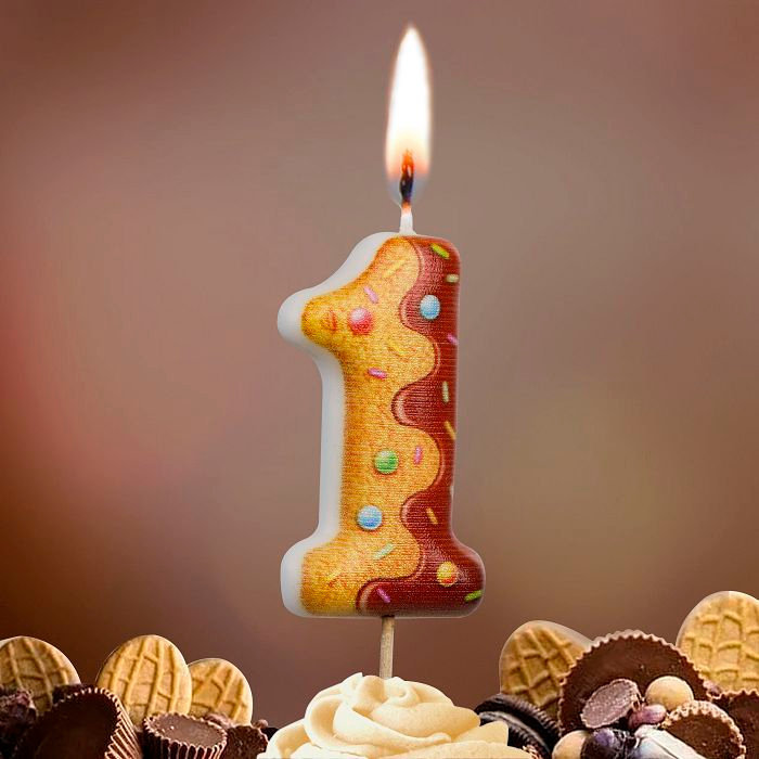 свеча тортовая  1 "Печенье"