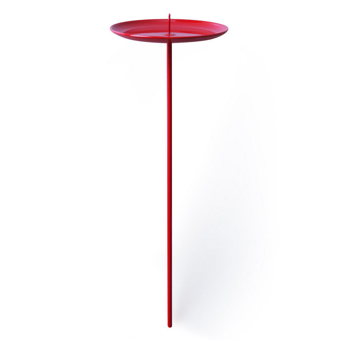 подставка для цвет. композиции "тарелка" красная