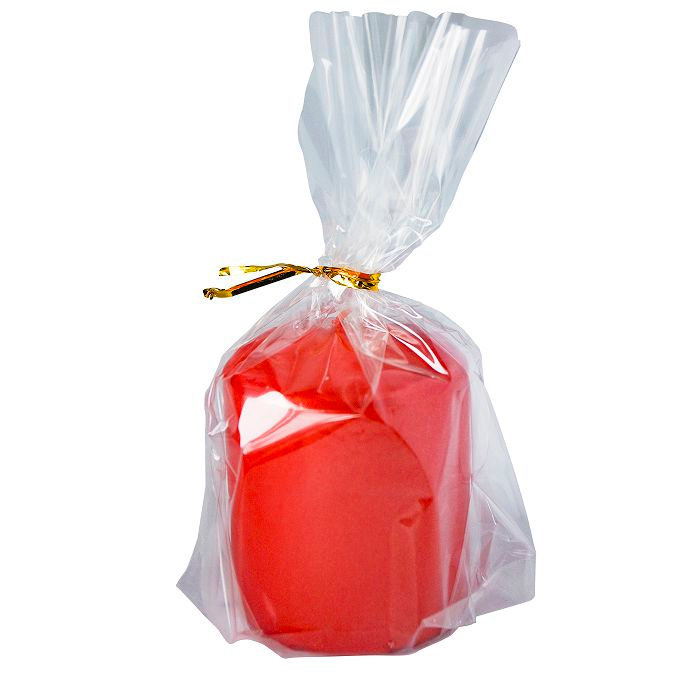 свеча пеньковая 50х60 т. оранжевый блеск