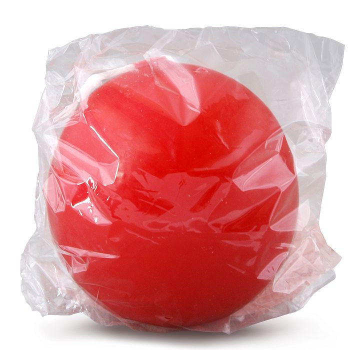 свеча шар 80 красный