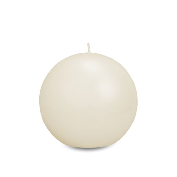свеча шар d100 слоновая кость