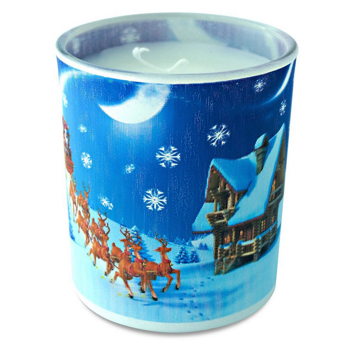 свеча в стекле "новогодняя ночь"