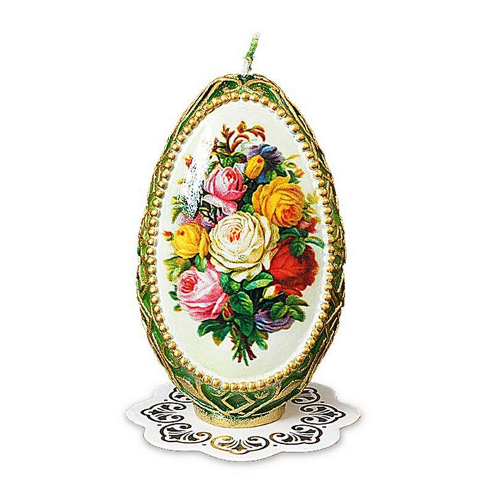 свеча яйцо пасхальное "Цветочное"