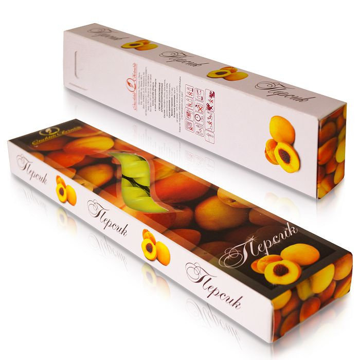 свеча витая 2 шт арома "персик"