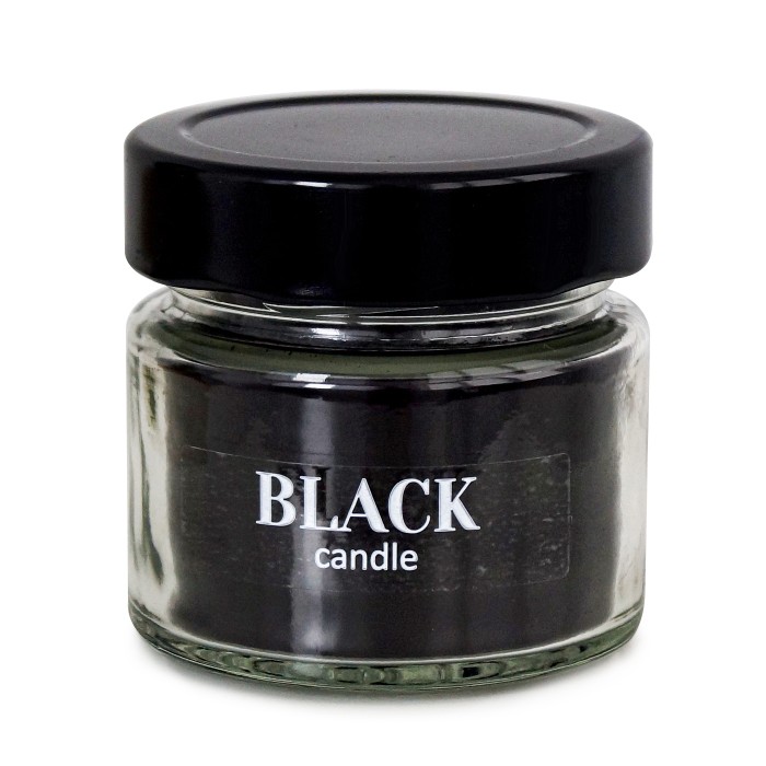 свеча в банке   "black" 100 мл