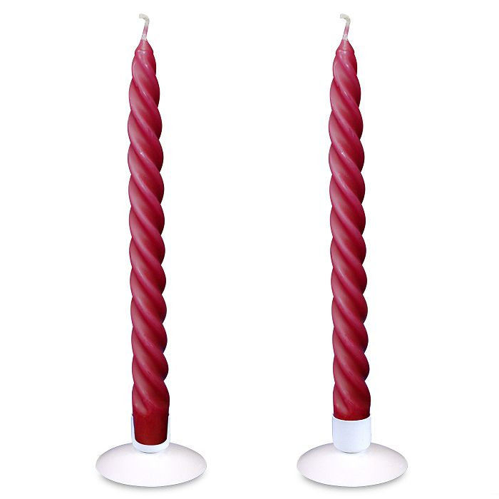 свеча витая 2 шт арома "вишня"