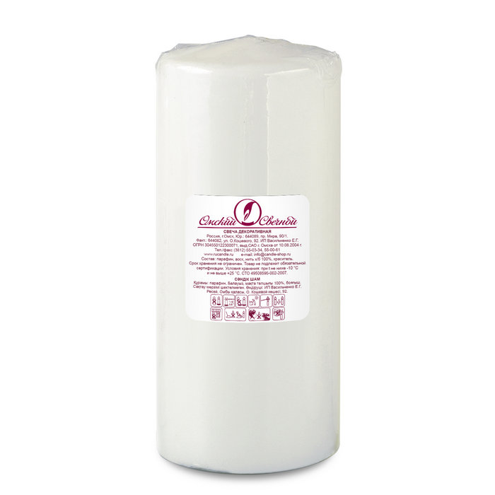 свеча пеньковая 70х170 белая