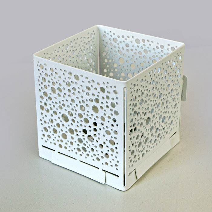 подсвечник-трансформер куб 5 цвет белый