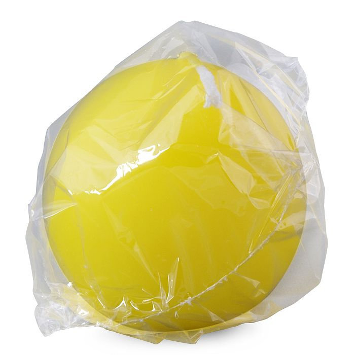 свеча шар 80 желтый