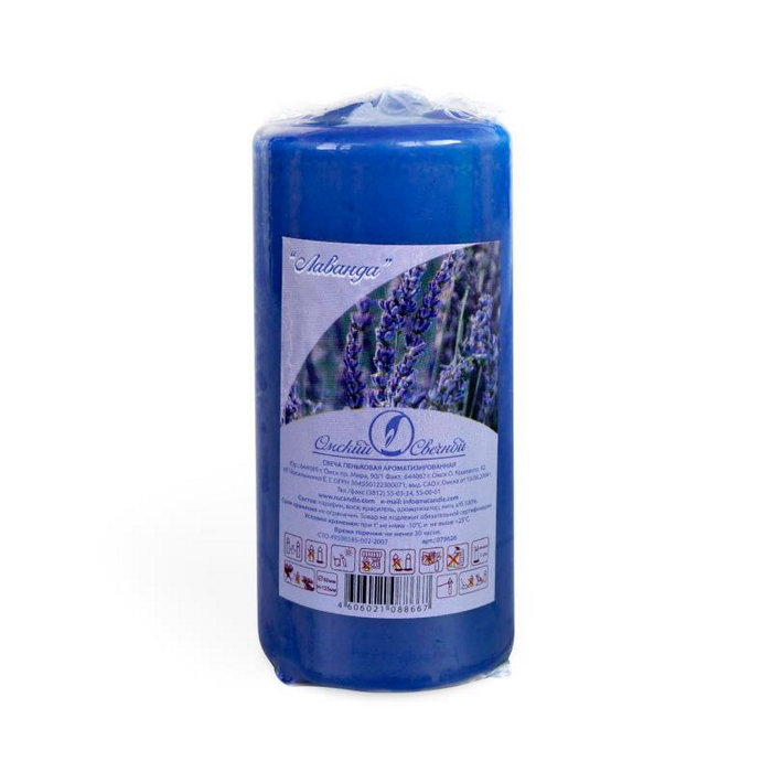 свеча пеньковая 60х125 "лаванда"