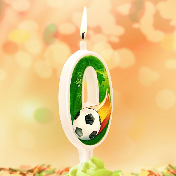 Свеча тортовая 0 "Футбольная"