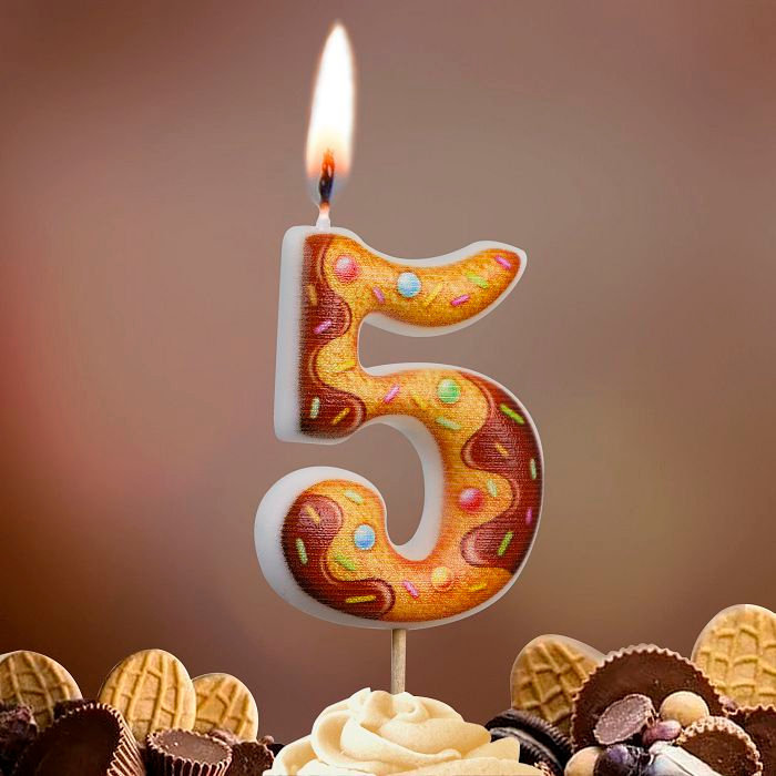 свеча тортовая  5 "Печенье"