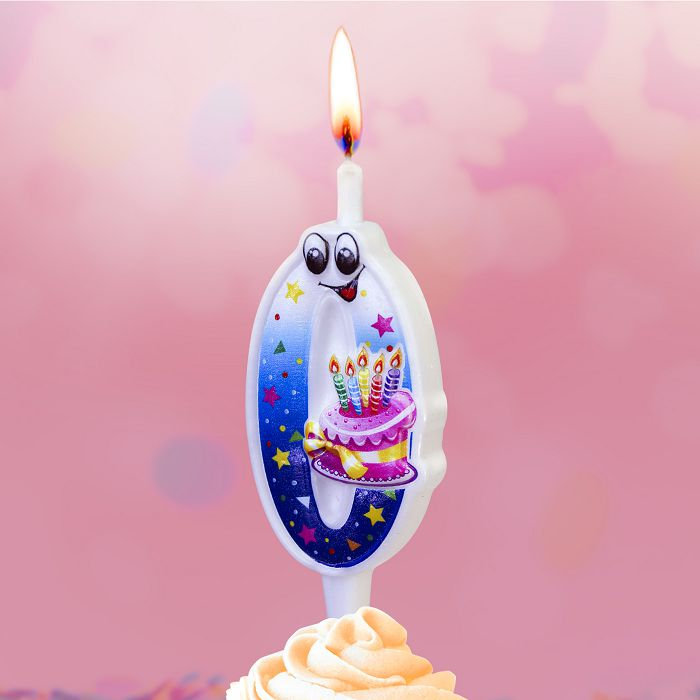 свеча тортовая "с глазками" 0