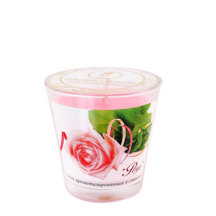свечи ароматизированные роза м