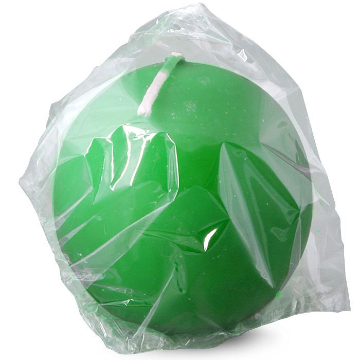 свеча шар 80 зеленый