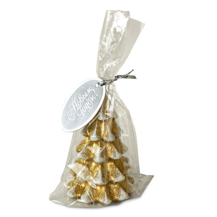 свеча елочка золотая 85 мм