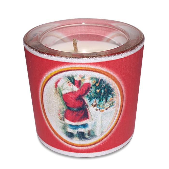 свеча в стекле новогодняя