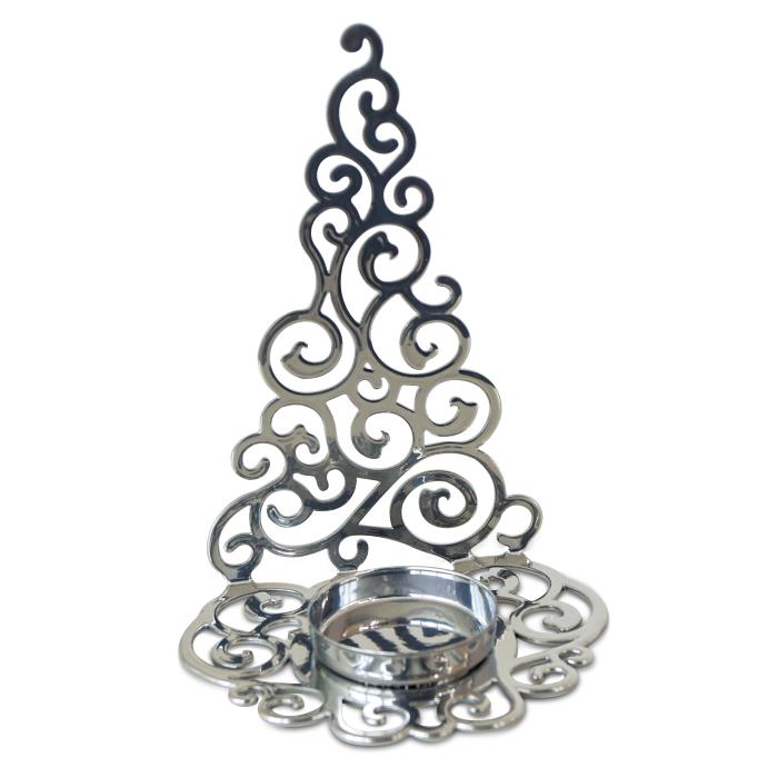 подсвечник "елка гламурная" цвет хром