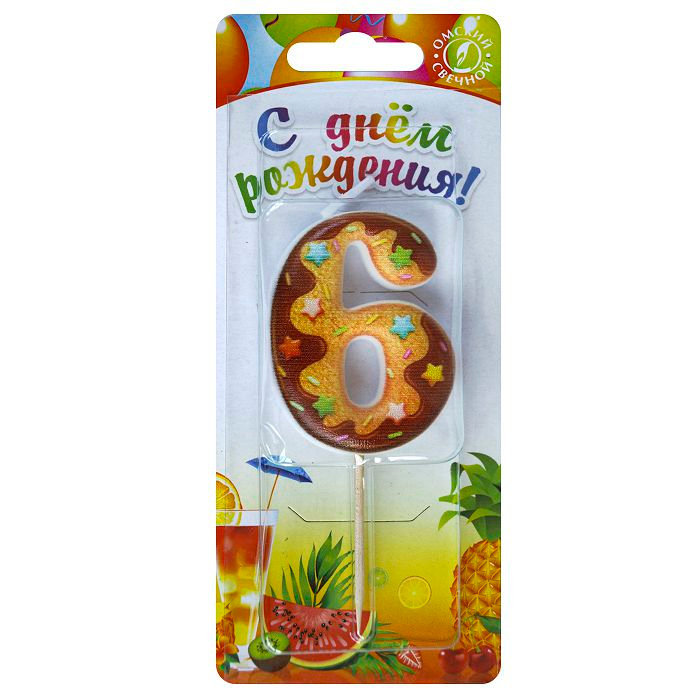свеча тортовая  6 "Печенье"