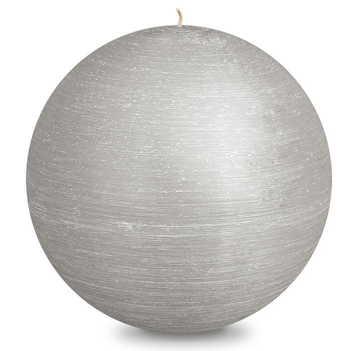 свеча шар d200 дымчато-голубой