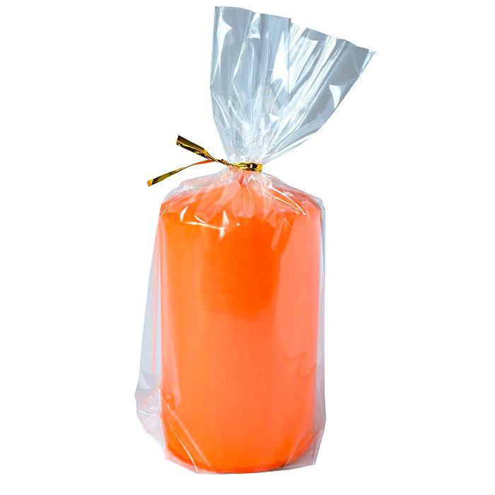 свеча пеньковая 60х100 оранжевый блеск