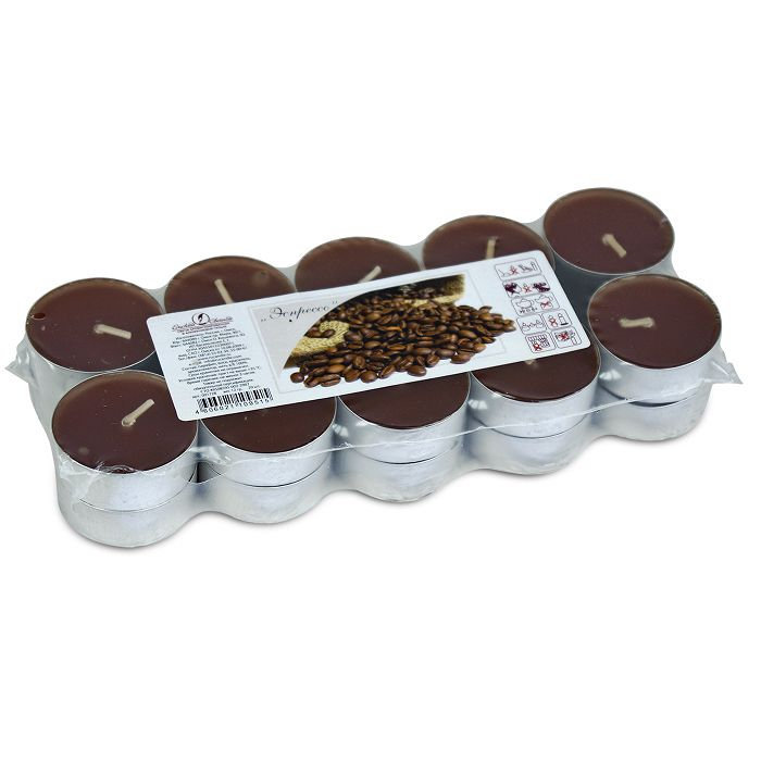 свеча чайная 12 гр ароматизированная 20 шт/уп "эспрессо"