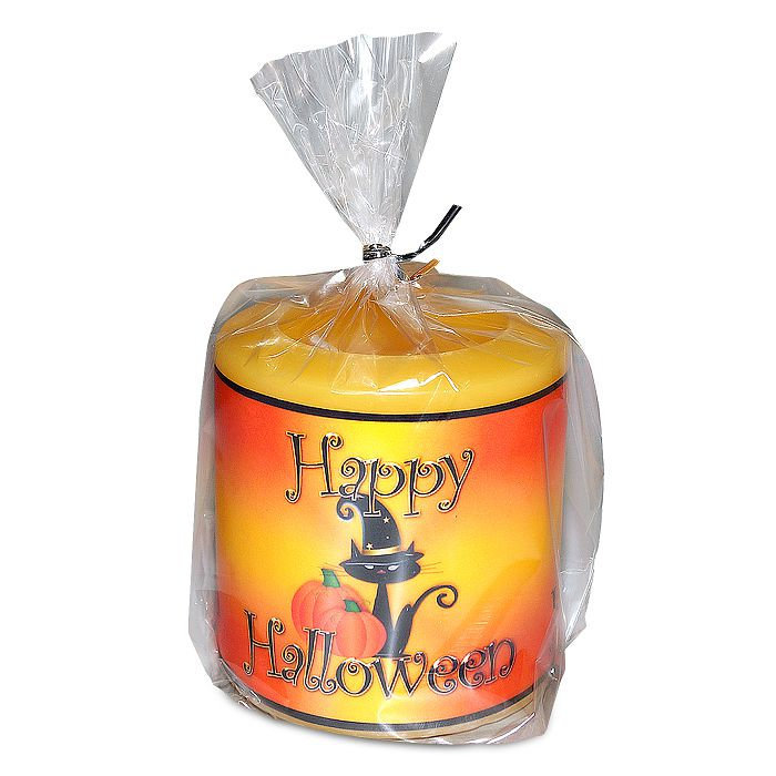 свеча-фонарик хэллоуин