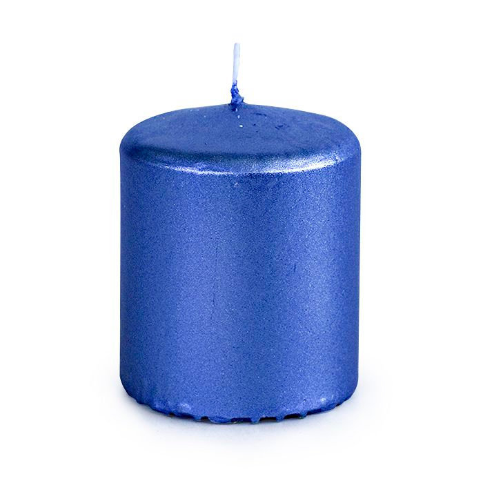 свеча пеньковая 50х60 синий блеск