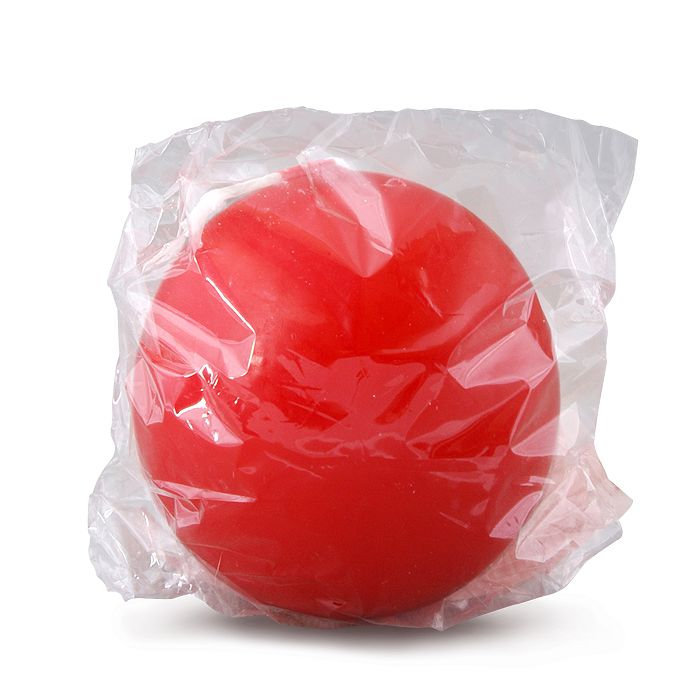 свеча шар 55 красный