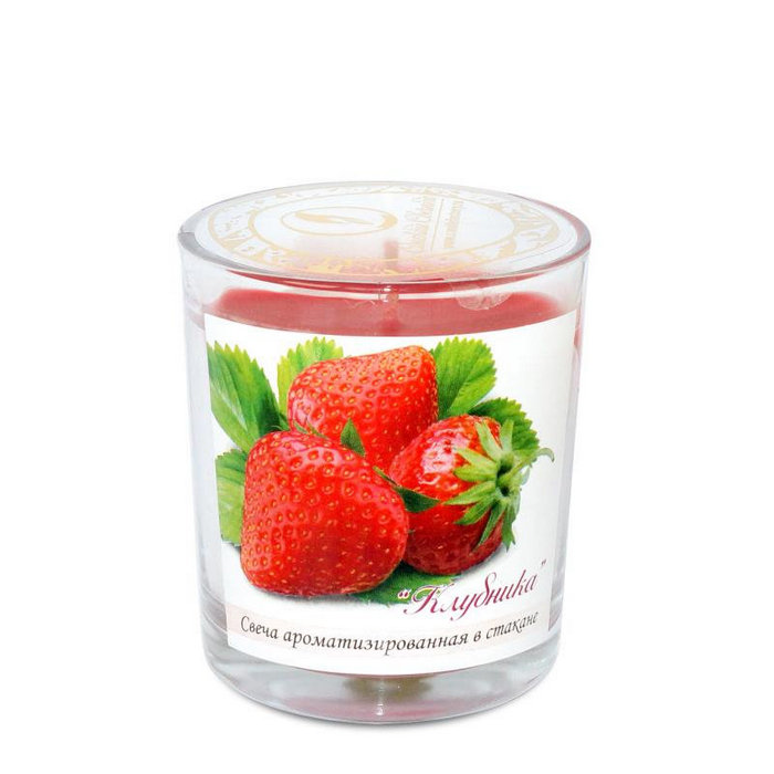 свечи ароматизированные клубника