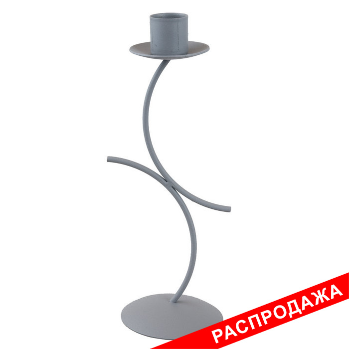 подсвечник буги-вуги серый