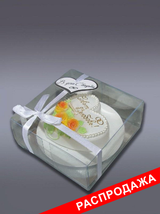 свеча Сердце <Совет да любовь> белое