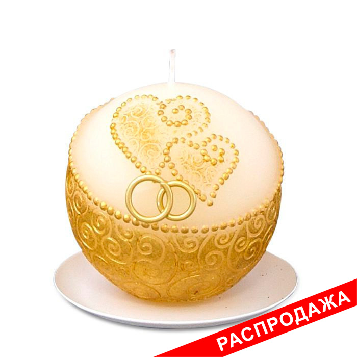 свеча  шар два сердца зол